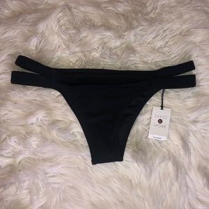 NWT Black Cheeky Bikini Bottoms